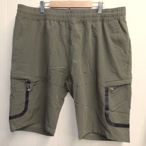 NOUKOW Men's Quick Dry Outdoor Shorts - Proof Work -‎ Green 36"x10"/ #7148